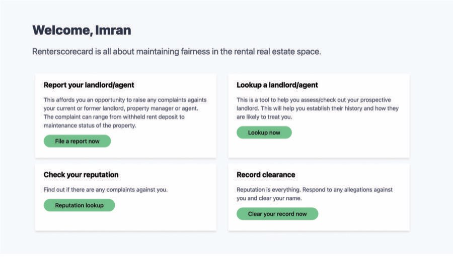 Renters Scorecard Bureau screenshot 1